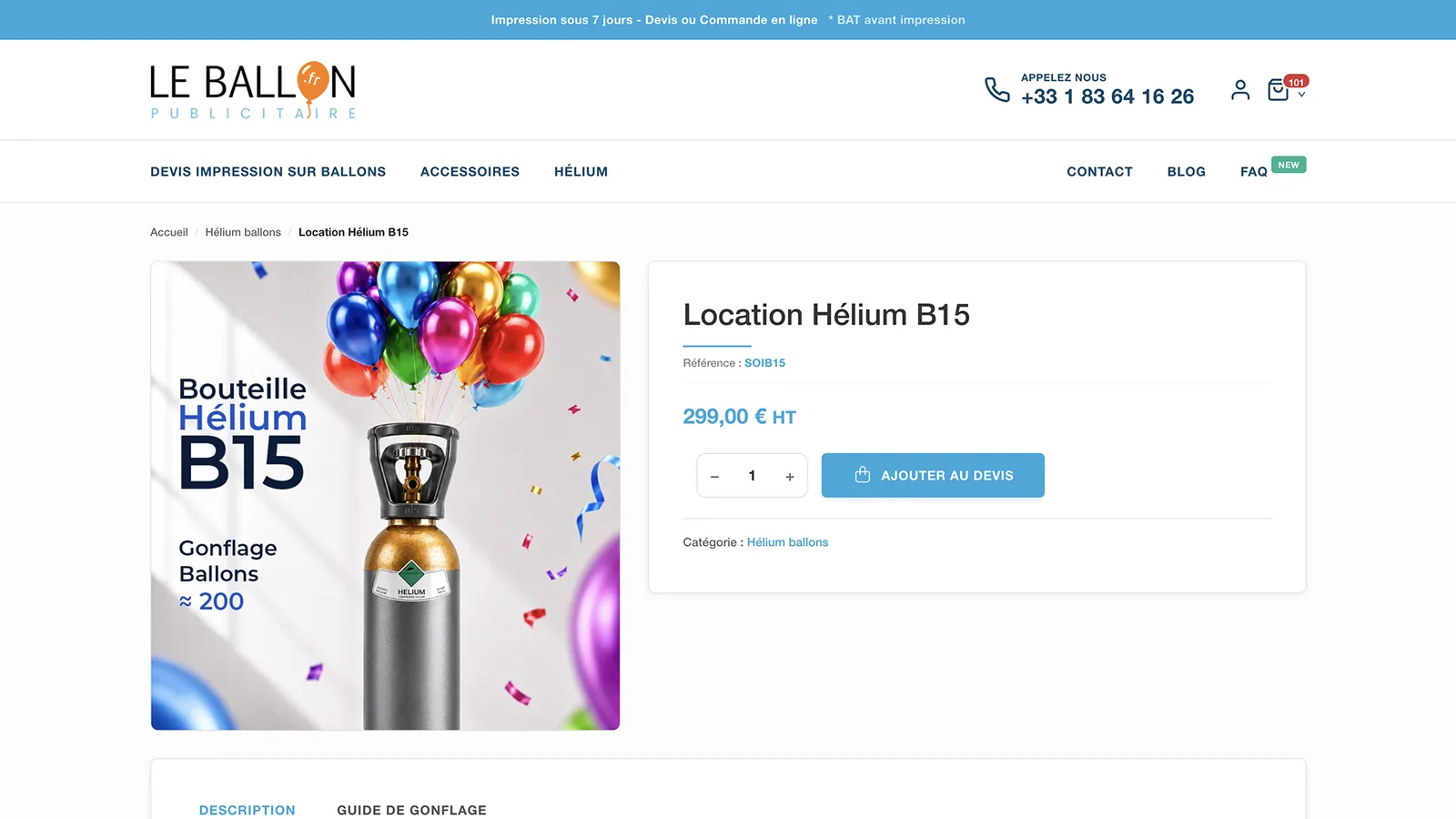 Le Ballon Publicitaire — Fiche Produit 2