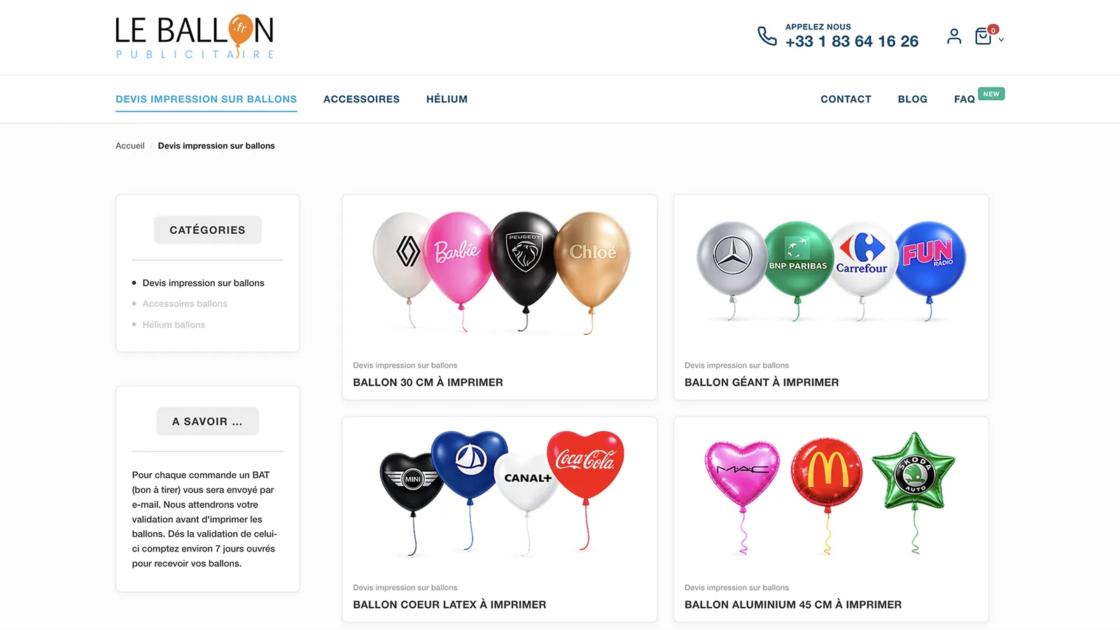 Le Ballon Publicitaire — Page Produit 1