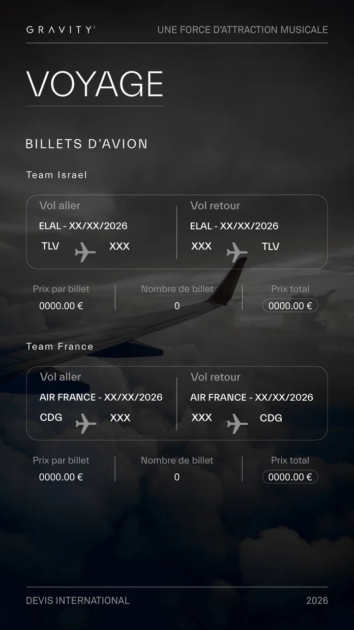 Voyage — Billets d'avion