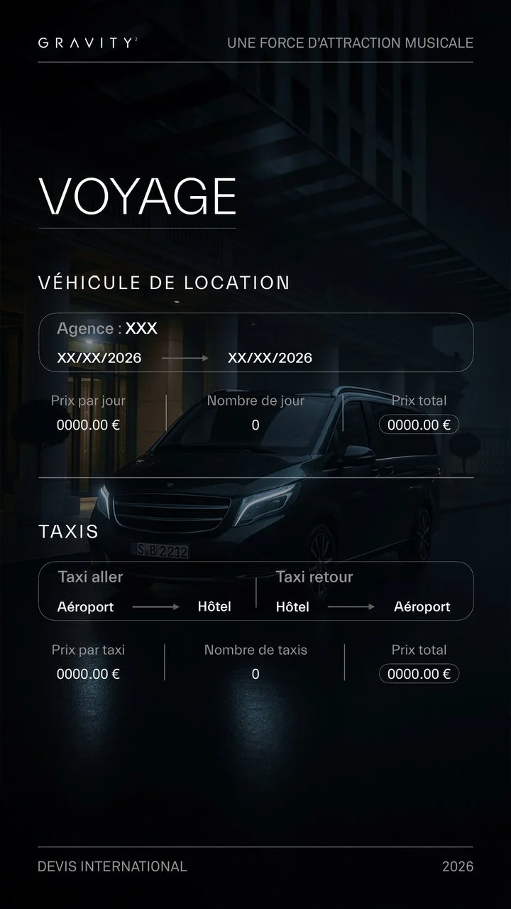 Voyage — Véhicule de location & taxis